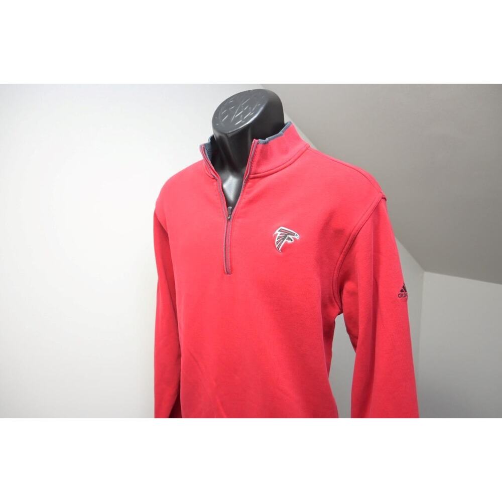 Adidas Golf Jacket Athletic 1/4 Zip‎ Red Atlanta Falcons NFL Mens Size Medium